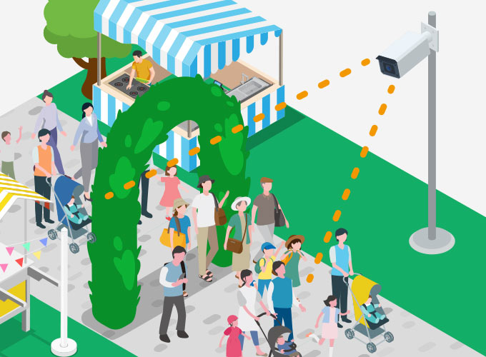 行事やイベントなどの来場効果測定に イメージ図