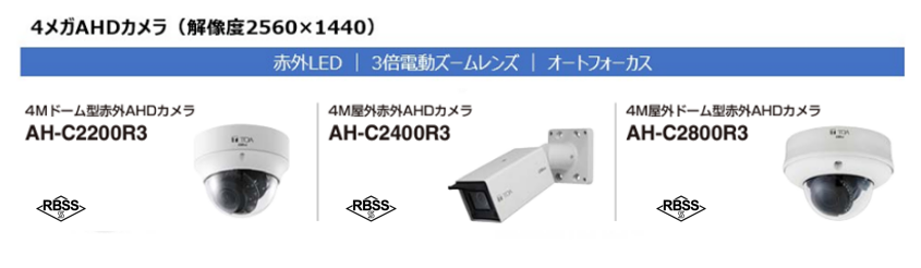 4MAHDカメララインナップ