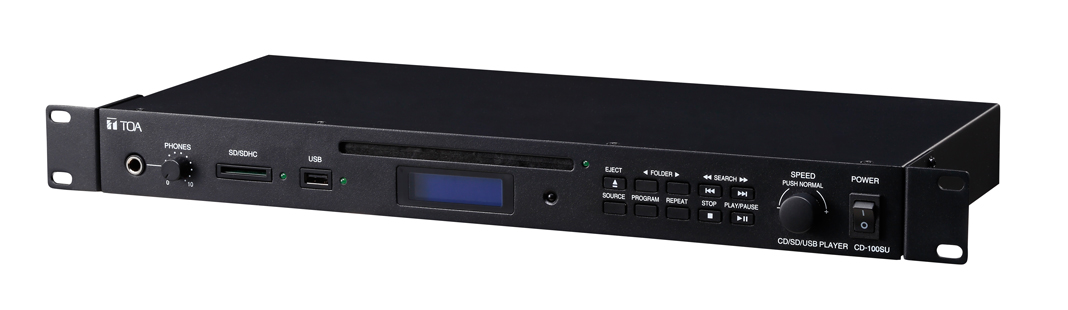 ＣＤ／ＳＤ／ＵＳＢプレーヤー (CD-100SU) | デスク型放送設備周辺機器