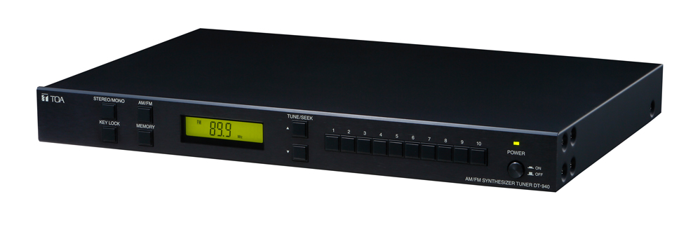 ＡＭ／ＦＭラジオチューナー (DT-940) | CDプレーヤー、ラジオチューナー | TOA株式会社