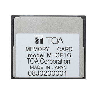 音声ファイル メモリーカード (M-CF1G) | 音声ファイル | TOA株式会社
