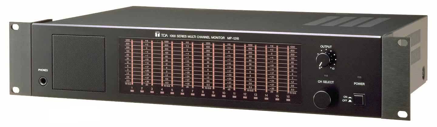 マルチチャンネルモニター (MP-1216) | ラックシステム周辺機器 | TOA