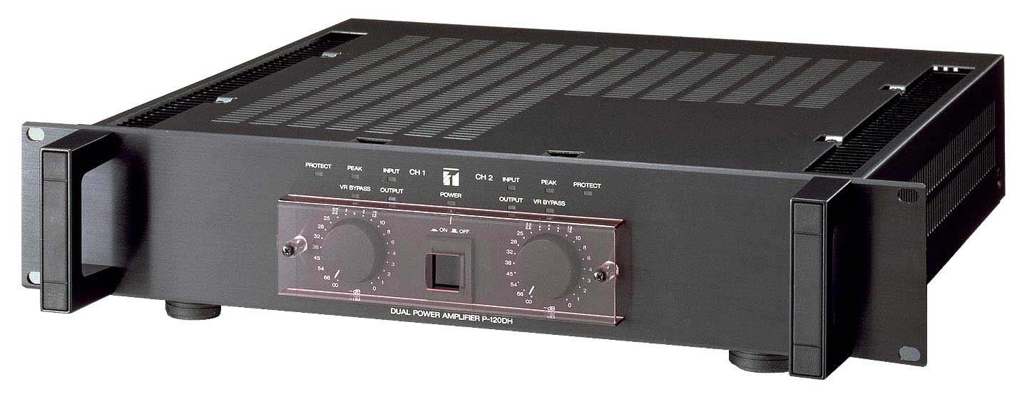 パワーアンプ １２０Ｗ×２ｃｈ－Ｈ (P-120DH) | パワーアンプ | TOA株式会社