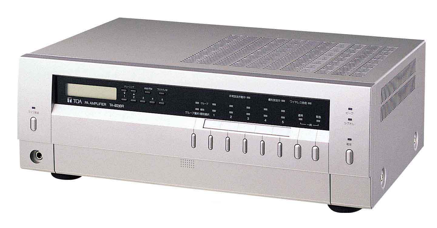 卓上型アンプ ３０Ｗ ５局 ラジオ付 (TA-2030R) | 屋内用PAアンプ 