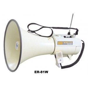 TOA ワイヤレスメガホン ER-81W ワイヤレスマイク付き 商品データダウンロード:ワイヤレスメガホン ホイッスル音付 (ER